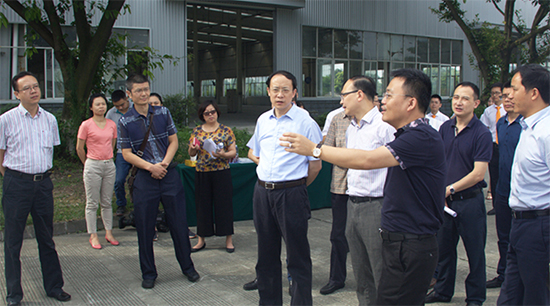 温江区区长一行来永亨温江海峡科技园智造基地参观指导