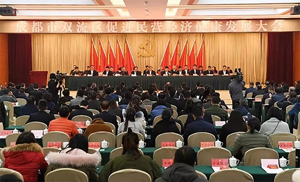 永亨团队参加2018年双流区促进民营经济健康发展大会